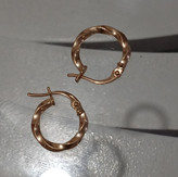 گوشواره حلقه ای طلا مدل پیچی وزن 700سوتی